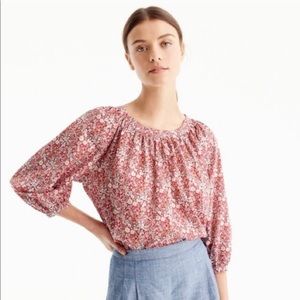 J. Crew Liberty Fabric top